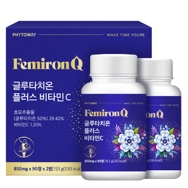 건강닥터 - 페미론큐 글루타치온 비타민C(90정*2병)